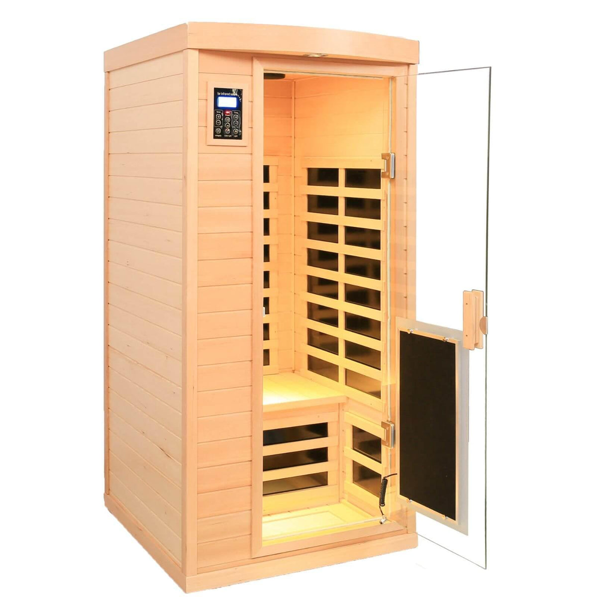Maxwell-901BH 1 Person Ultra-Low EMF Far Infrared Sauna | Hemlock Model Hot Offer